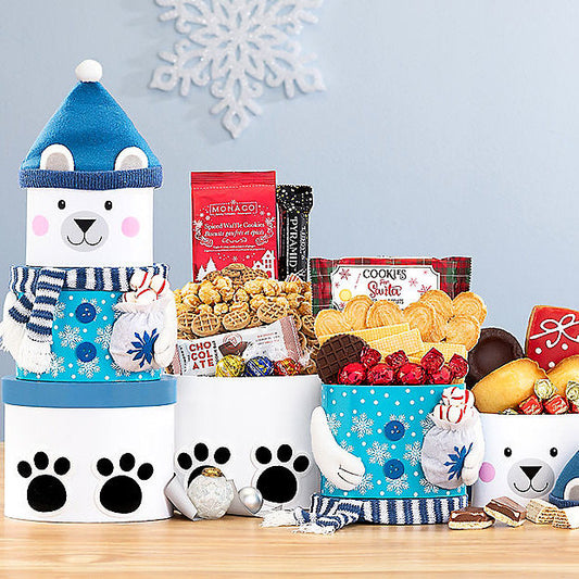 Polar Bear Sweets: Holiday Gift Tower