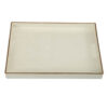Mimosa Rectangle Tray With Cutout Handles, White