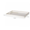 Mimosa Rectangle Tray With Cutout Handles, White