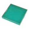 Mimosa Square Tray With Cutout Handles, Green