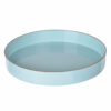 Mimosa Round Plastic Accent Tray, Turquoise Blue