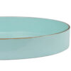 Mimosa Round Plastic Accent Tray, Turquoise Blue