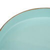 Mimosa Round Plastic Accent Tray, Turquoise Blue