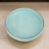 Mimosa Round Plastic Accent Tray, Turquoise Blue