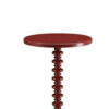 Astonishing Side Table With Round Top, Red