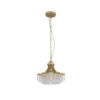 Accent Chandelier, Classic Crystal Inspired Cascade Gold Metal 12 Inch