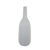 Rizie Vase with Ribbed Texture, 41 Inch Contemporary White Polyresin