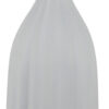 Rizie Vase with Ribbed Texture, 41 Inch Contemporary White Polyresin