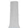 Rizie Vase with Ribbed Texture, 45 Inch Contemporary White Polyresin