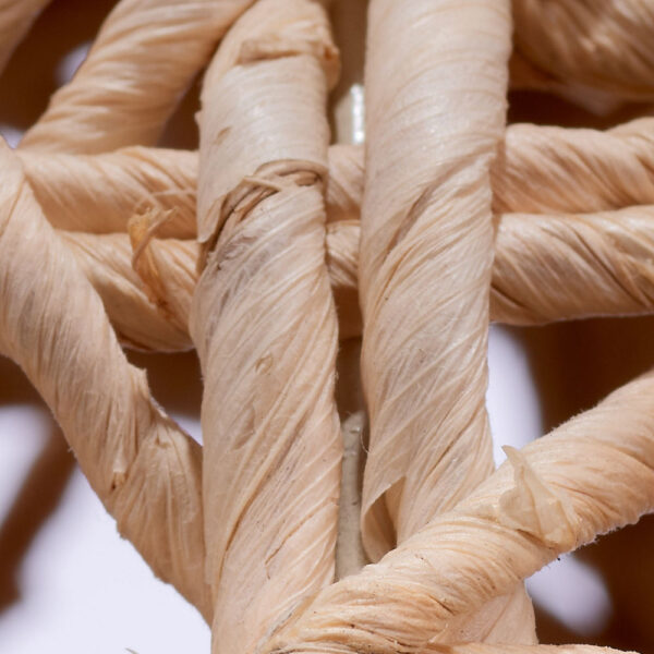 25 Inch Table Lamp, Elegant Handwoven Rope Base, Linen Shade, Natural Brown