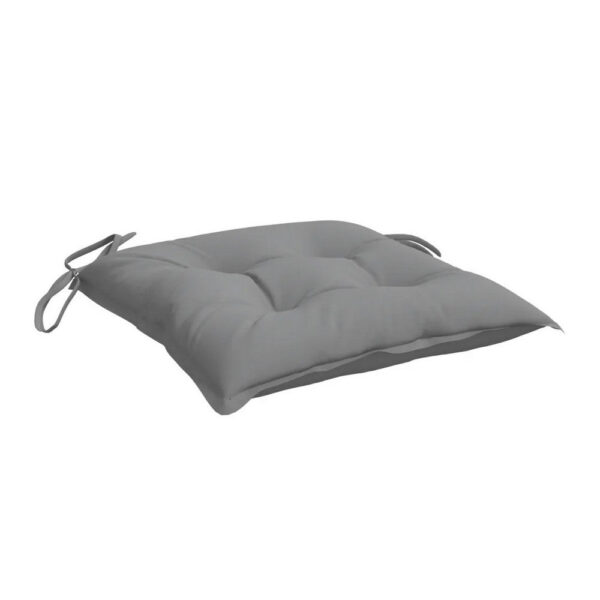 Kia Outdoor Cushion for Chair Set of 4, 20x20 Square Dark Gray Fabric
