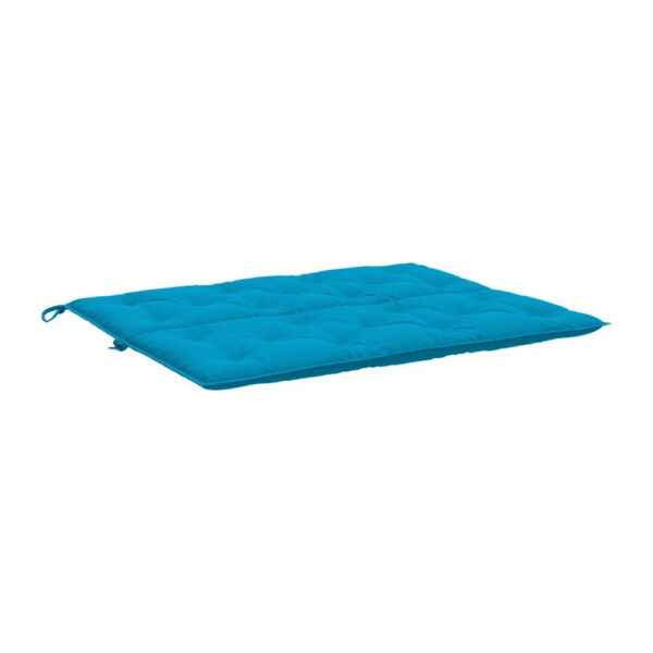 Claire Outdoor Cushion for Bench, 47 Inch Button Tufted Blue Fabric