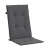 Outdoor Cushions for High Back Chair, Set of 2, Gray Fabric, 47 Inch