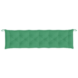 Claire Outdoor Cushion for Bench, Tufted Green Oxford Fabric, 79 Inch