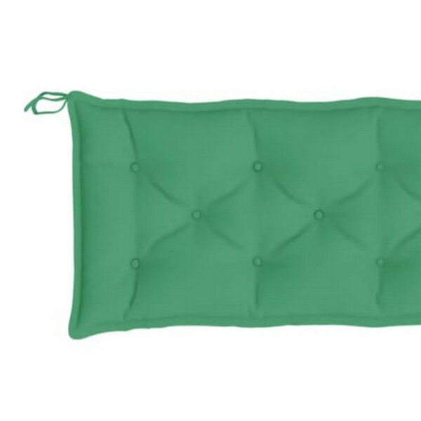Claire Outdoor Cushion for Bench, Tufted Green Oxford Fabric, 79 Inch