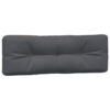 Moni 3pc Outdoor Cushion for Bench, Tufted Dark Gray Fabric, 47 Inch