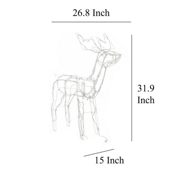 Meyi 3pc Outdoor Reindeer Family Christmas Decoration, 229 Warm White LEDs