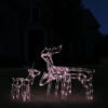 Meyi 3pc Outdoor Reindeer Family Christmas Decoration, 229 Warm White LEDs