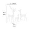 Meyi 3pc Outdoor Reindeer Family Christmas Decor, 300 Cool White LEDs