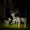 Meyi 3pc Outdoor Reindeer Family Christmas Decor, 229 Cool White LED