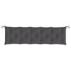 Claire Outdoor Cushion for Bench, Gray Button Tufted Fabric, 71 Inch