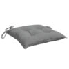 Kia Outdoor Cushion for Chair, Set of 4, 16x16 Square, Gray Fabric