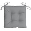 Kia Outdoor Cushion for Chair, Set of 4, 16x16 Square, Gray Fabric