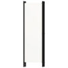 Folding Room Divider, 79x71 White Fabric, Black Iron Frame, 4 Panels