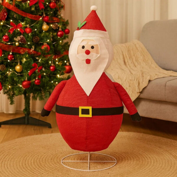 Santa Claus Figurine Christmas Decoration, USB, LED, Red White 24 Inch