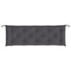 Andy Outdoor Cushion for Bench, 59 Inch, Dark Gray Oxford Fabric