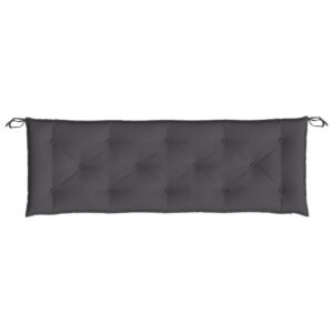 Andy Outdoor Cushion for Bench, 59 Inch, Dark Gray Oxford Fabric