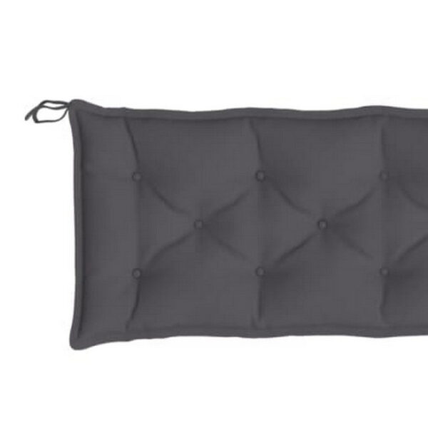 Andy Outdoor Cushion for Bench, 79 Inch, Dark Gray Oxford Fabric