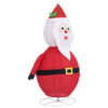 Mani Christmas Decor 3 ft Santa Clause, 120 LED Lights, White and Red