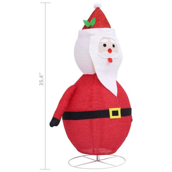 Mani Christmas Decor 3 ft Santa Clause, 120 LED Lights, White and Red