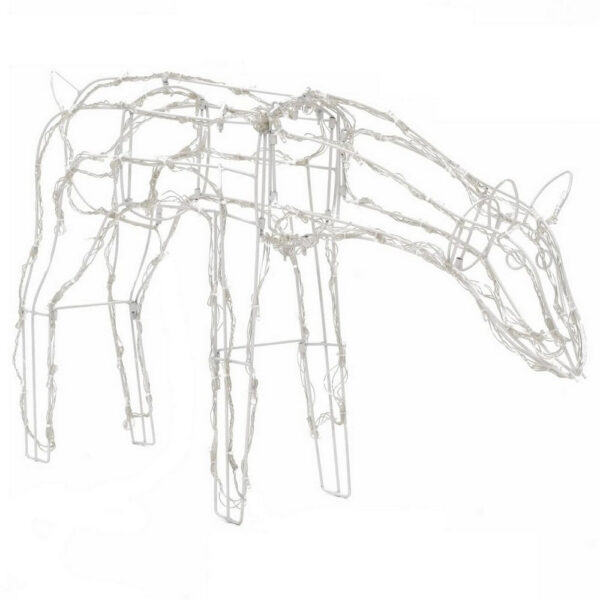 Outdoor 299 LED Lit Christmas Reindeer Family 3pc Set, Multicolor