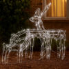 Outdoor 299 LED Lit Christmas Reindeer Family 3pc Set, Multicolor