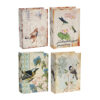 Anya Set of 4 Artisanal Boxes for Accessories, Book Inspired Look, Birds