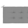 Claire Outdoor Cushion for Bench, Gray Fabric, Non Slip Ropes, 71 Inch