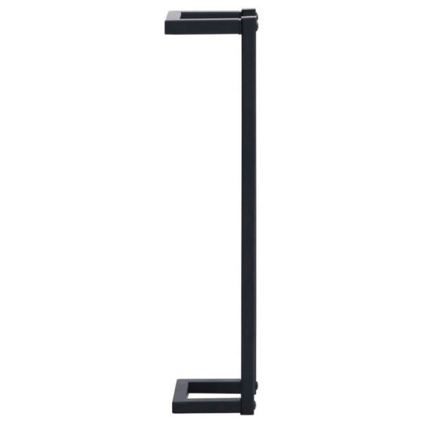 Towel Rack, Black Iron, Vertical Tall Wall Mount Design, 23 Inch