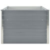 Raised Garden Flower Bed, 32 x 63 Galvanized Steel Gray, Rectangular