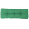 Moni Outdoor Cushion for Bench, Deep Tufted Green Fabric, 47 Inch