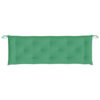 Outdoor Cushion for Bench, 59 Inch Tufted Stitch Green Oxford Fabric