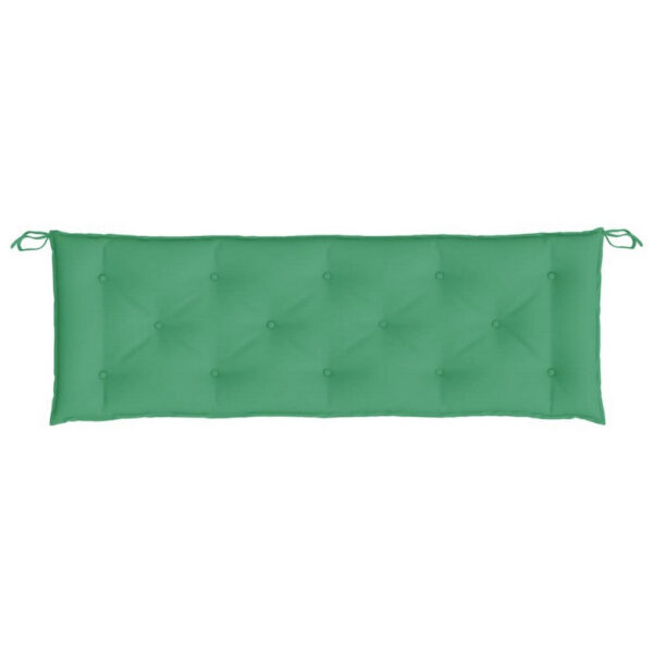 Outdoor Cushion for Bench, 59 Inch Tufted Stitch Green Oxford Fabric
