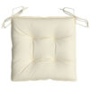 Outdoor Cushion for Chair Set of 2, Tufted Cream White Oxford Fabric