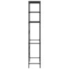 3 Tier Over the Washer Laundry Storage Rack, 67 Inch Tall Black Steel