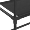 3 Tier Over the Washer Laundry Storage Rack, 67 Inch Tall Black Steel