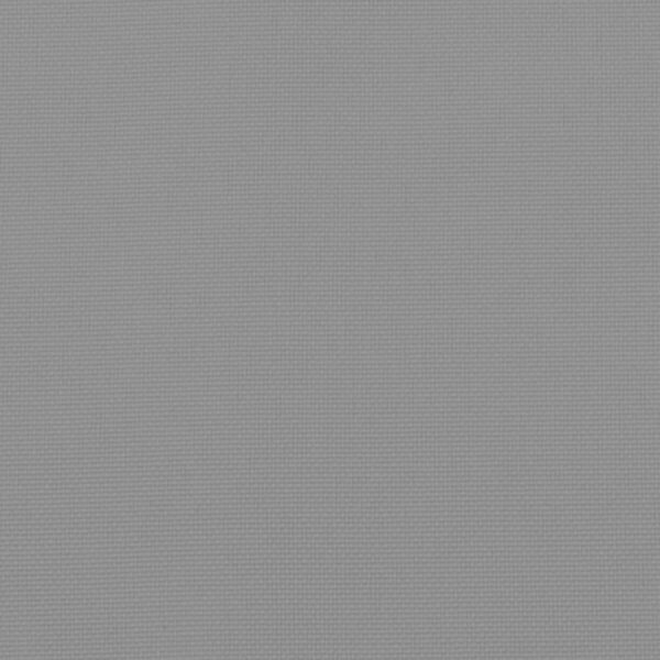 Claire Outdoor Cushion for Bench w Tie Ropes, 59in Gray Tufted Oxford