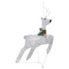 Outdoor 4 Reindeer n Sleigh Christmas Decoration, 100 LEDs, Cool White