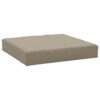 Paom 3pc Outdoor Pallet Cushions, Hollow Fiber, Taupe Oxford Fabric