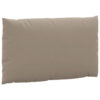Paom 3pc Outdoor Pallet Cushions, Hollow Fiber, Taupe Oxford Fabric